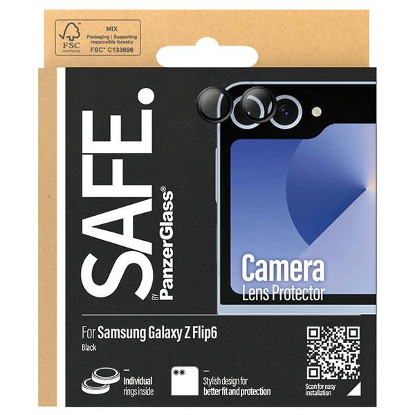 SAFE by PanzerGlass Sam Z Flip6 F741 Hoops Camera czarny/black SAFE95870