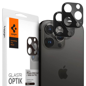 Osłona Aparatu Spigen Optik.tr Camera Protector 2-pack iPhone 14 Pro / 14 Pro Max  / 15 Pro / 15 Pro Max Black