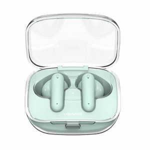 USAMS Słuchawki Bluetooth 5.3 TWS BE series earbuds bezprzewodowe zielony/green US-BE16