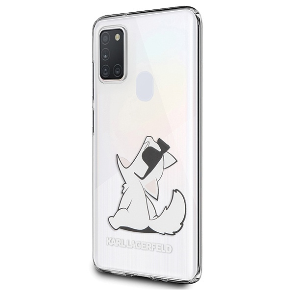 Etui KARL LAGERFELD Samsung Galaxy M21 Choupette Fun Bezbarwny Case