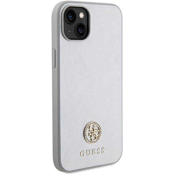 Etui Guess GUHCP15MPS4DGPS iPhone 15 Plus 6.7" srebrny/silver hardcase Strass Metal Logo