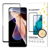 Wozinsky super wytrzymałe szkło hartowane Full Glue na cały ekran z ramką Case Friendly Xiaomi Redmi Note 11 Pro+ / 11 Pro czarny