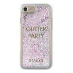 Etui GUESS Apple iPhone 6 7 8 SE 2020 Liquid Glitter Party Fioletowy Hardcase