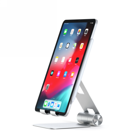 Satechi R1 Aluminum Hinge Holder Foldable Stand - aluminiowa składana podstawka do MacBook/iPad (silver)