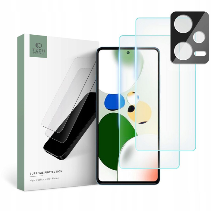 SZKŁO HARTOWANE TECH-PROTECT SUPREME SET XIAOMI REDMI NOTE 12 CLEAR