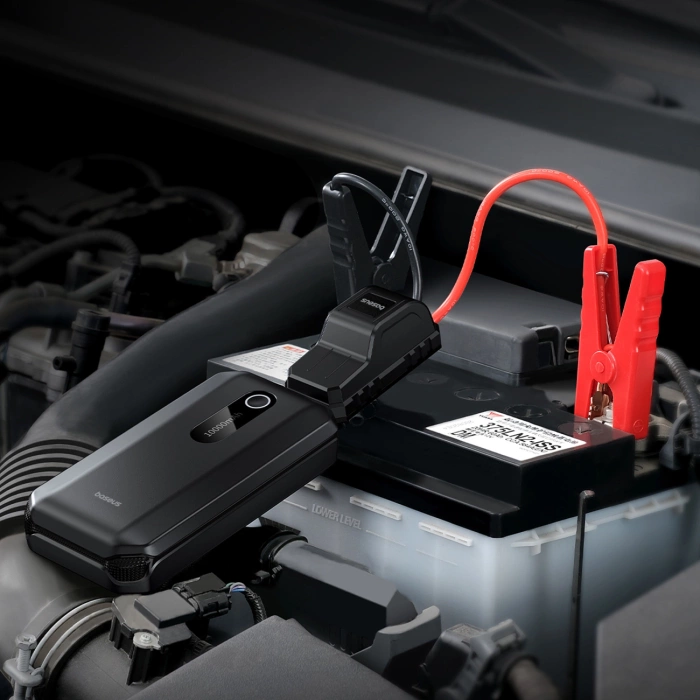 Baseus Super Energy Air Series Car Jump Starter (10000mAh, 1000A Peak Current) Cluster Black