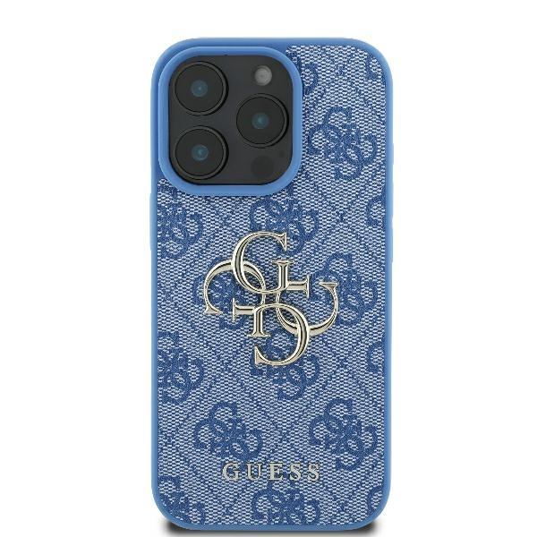 Etui Guess iPhone 16 Pro Max 6.9" niebieski/blue hardcase 4G Big Logo