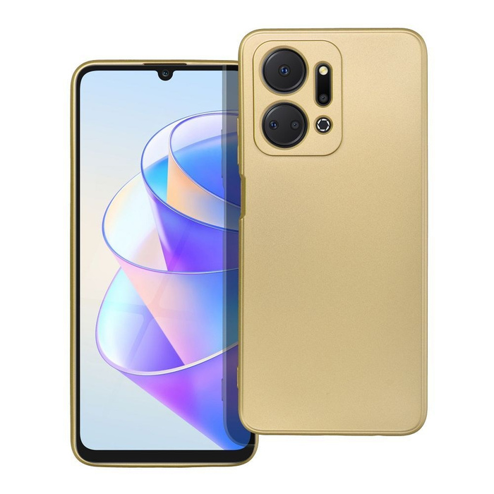 Etui Futerał METALLIC do HONOR X7A złoty Case