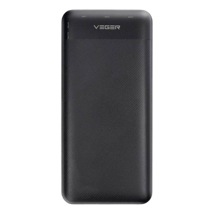 VEGER powerbank 30000 mAh PD QC3.0 3A 20W L30 (W3008PD) czarny