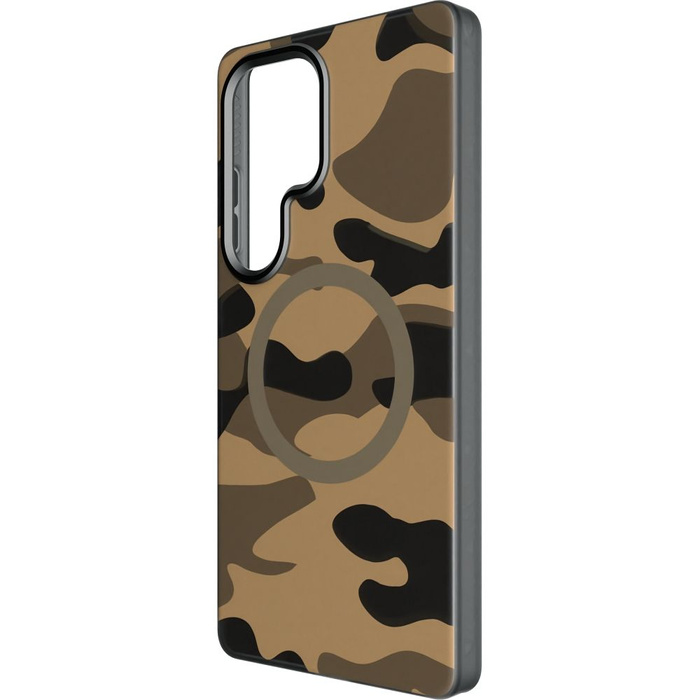 FORCELL F-PROTECT Levels z Dual Layer 4D technology, Military Drop-Test kompatybilny z MagSafe do SAMSUNG S25 ULTRA desert camo