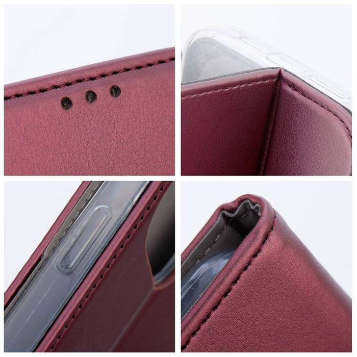 Etui Kabura Smart Magneto do XIAOMI REDMI NOTE 12S burgundowy Case