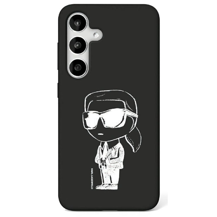 Etui Karl Lagerfeld Silicone Graffiti     Ikonik Printed Logo MagSafe do Samsung Galaxy S25 Ultra czarny