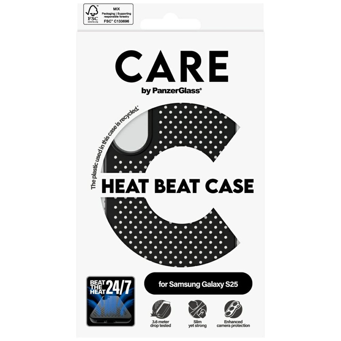 Etui CARE by PanzerGlass Feature Heat     Beat do Samsung Galaxy S25 czarny