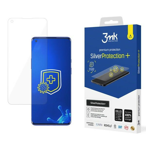 Folia Antymikrobowa 3MK OnePlus 9 Pro Silver Protect+ Montowana Na Mokro