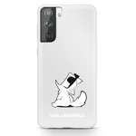 Etui KARL LAGERFELD Samsung Galaxy S21 Plus Choupette Fun Bezbarwny Hardcase