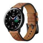 Pasek TECH-PROTECT Samsung Galaxy Watch 4 40 / 42 / 44 / 46mm Leather Brown