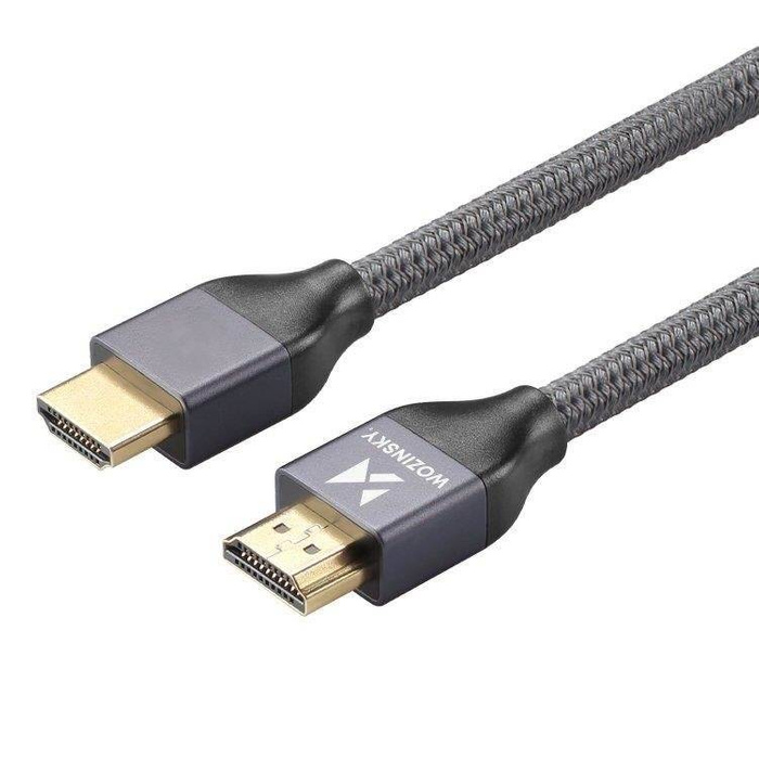 Wozinsky kabel HDMI 2.1 8K 60 Hz 48 Gbps / 4K 120 Hz / 2K 144 Hz 3m srebrny (WHDMI-30)