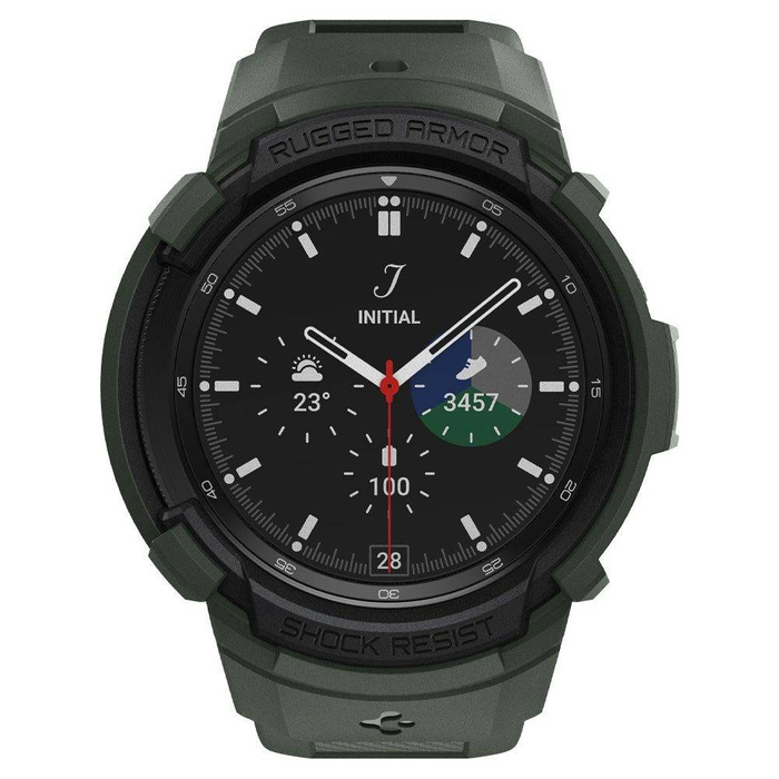 Pasek SPIGEN Rugged Armor ”PRO” Samsung Galaxy Watch 4 Classic 46 Mm Military Green