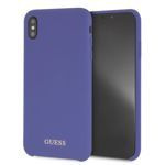 Etui GUESS Apple iPhone Xs Max Silicone Fioletowy Hardcase