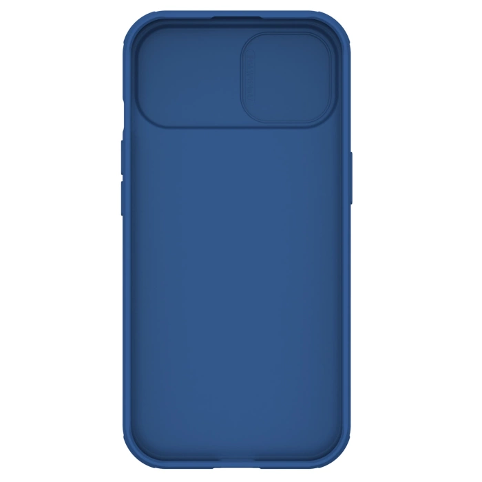 Pancerne etui Nillkin CamShield Pro Magnetic Case do iPhone 15 Plus z osłoną na aparat - niebieskie