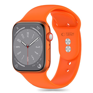 TECH-PROTECT SILICONE APPLE WATCH 4 / 5 / 6 / 7 / 8 / 9 / SE (38 / 40 / 41 MM) BRIGHT ORANGE