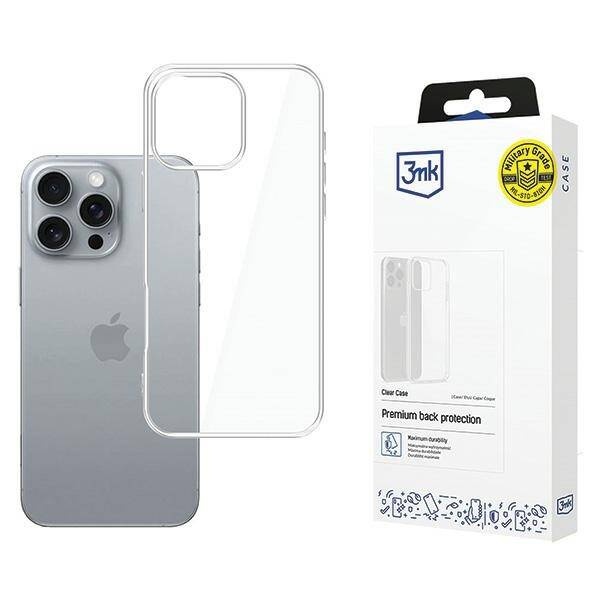 ETUI 3MK Clear Case iPhone 16 Pro Max 6.9"