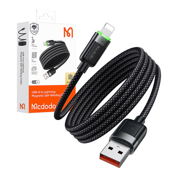 Kabel USB do Lightning Mcdodo CA-6000, 3A, samozwijalny