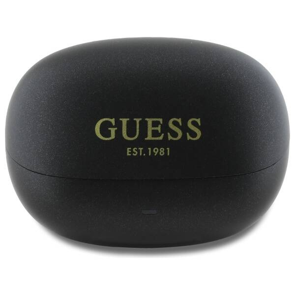 Guess słuchawki Bluetooth GUTWST88MCTGK   TWS + stacja dokująca czarny/black Capsule Printed Logo