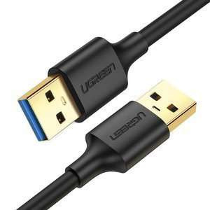 Kabel USB 3.0 A-A UGREEN 0.5m (czarny) 10369B US128 10369B