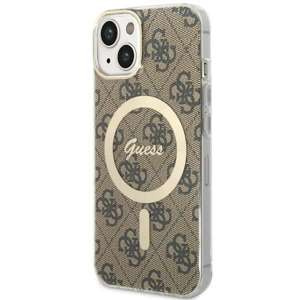 Etui Guess GUHMP14MH4STW iPhone 14 Plus 6.7" brązowy/brown hardcase 4G MagSafe Case