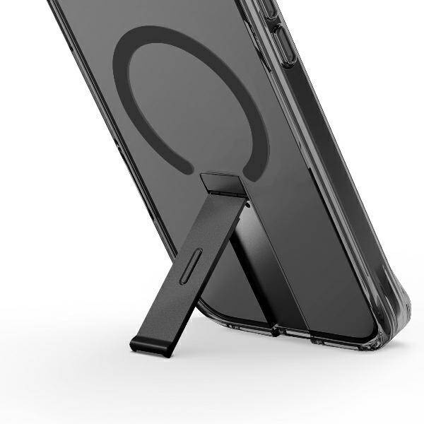 UNIQ etui Eleva with Vertica Stand iPhone 16 Pro 6.3" czarny/carbon black