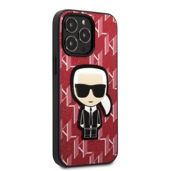 Etui Karl Lagerfeld Klhcp13xpmnikpi iPhone 13 Pro Max 6,7" Hardcase Czerwony/red Monogram Ikonik Patch Case