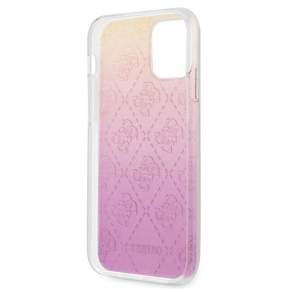 Etui GUESS Apple iPhone 12 12 Pro 3D Raised 4G Gradient Różowy Case