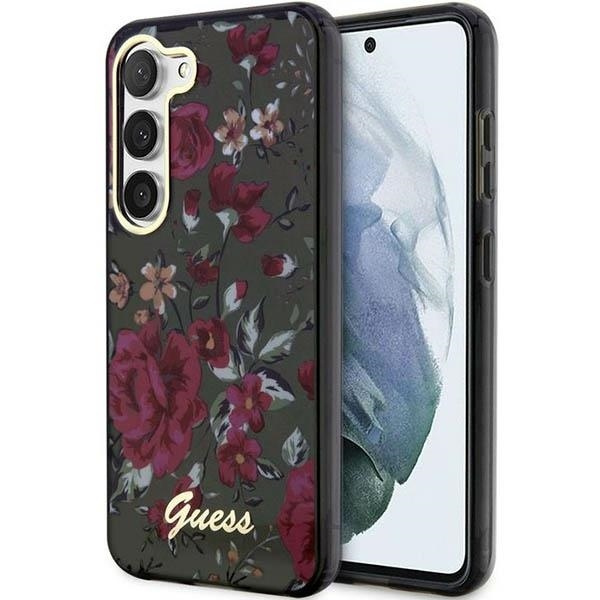 Etui Guess Guhcs23shcfwsa S23 S911 Zielony/kaki Hardcase Flower Collection Case