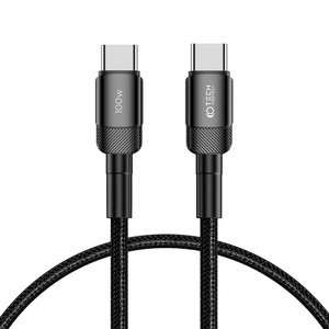 Tech-protect Ultraboost Evo USB-C Cable Pd100w/5a 25cm Black