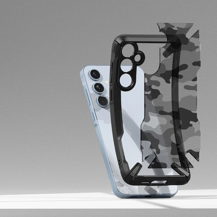 Etui Ringke Fusion X Samsung Galaxy A55 5g Camo Black Case