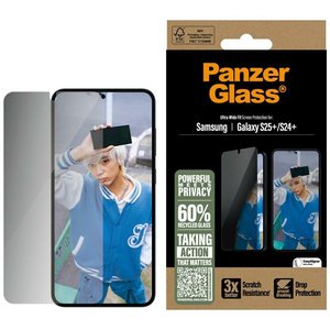 Szkło prywatyzujące PanzerGlass           Ultra-Wide Fit do Samsung Galaxy S25+