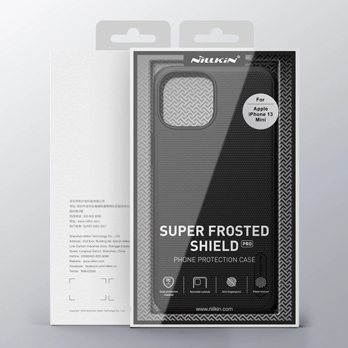 Nillkin Super Frosted Shield wzmocnione etui pokrowiec iPhone 13 mini niebieski