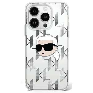 Etui Karl Lagerfeld iPhone 16 Pro 6.3" przezroczysty/transparent hardcase IML Karl Head Electroplated