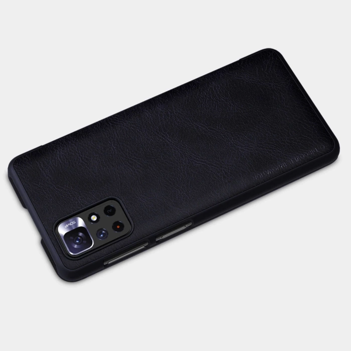 Etui z klapką Nillkin Qin Case do Xiaomi Redmi Note 11T 5G / 11S 5G / 11 5G (China) / Poco M4 Pro 5G - czarne