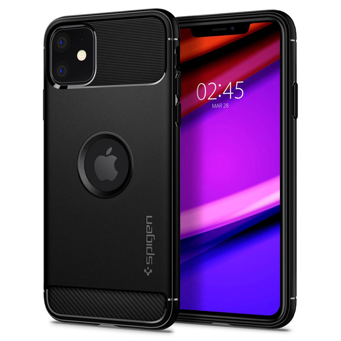 Etui SPIGEN Apple iPhone 11 Rugged Armor Matte Black Case 