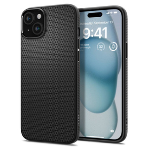 Etui iPhone 15 Spigen Liquid Air Matte Black Case