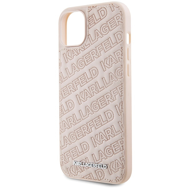 Etui Karl Lagerfeld KLHCP15SPQKPMP iPhone 15 6.1" różowy/pink hardcase Quilted K Pattern Case