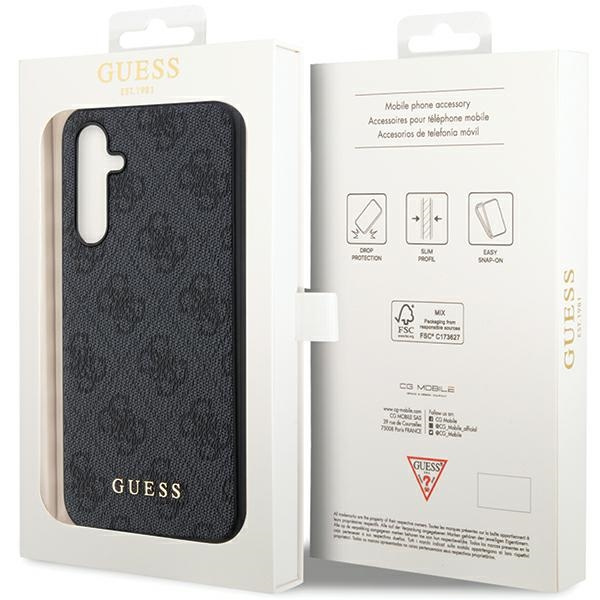 Etui Guess GUHCS23FEG4GFGR Samsung Galaxy S23 FE S711 szary/grey hardcase 4G Metal Gold Logo Case