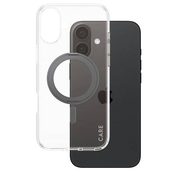 Etui CARE by PanzerGlass Feature Kickstand Case iPhone 16 Plus 6,7" czarny/black MagSafe 1323