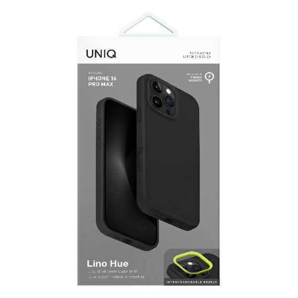 UNIQ etui Lino Hue iPhone 16 Pro Max 6.9" Magclick Charging szary/charcoal grey