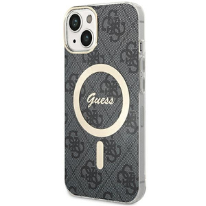 Etui Guess GUHMP15SH4STK iPhone 15 6.1" czarny/black hardcase IML 4G MagSafe Case