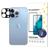 [PO ZWROCIE] Szkło hartowane 9H na aparat iPhone 15 Pro Wozinsky Full Camera Glass - czarne