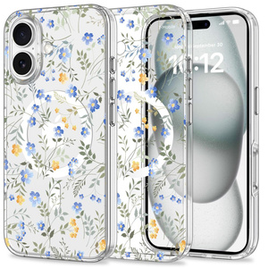 ETUI TECH-PROTECT MAGMOOD MAGSAFE IPHONE 16 SPRING FLOWERS