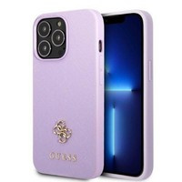 Etui Guess Guhcp13lps4mu iPhone 13 Pro / 13 6,1" Purpurowy/purple Hardcase Saffiano 4g Small Metal Logo Case